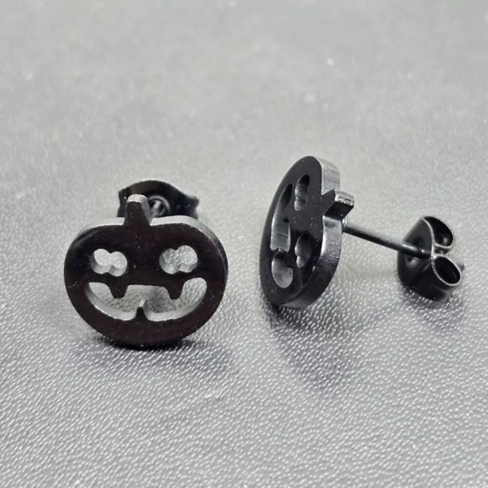 🎃 Black Jack-o'-lantern Earrings‎ (NWOT)